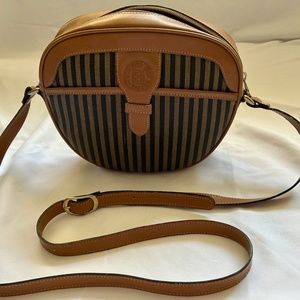 Fendi Pequin Stripe Crossbody